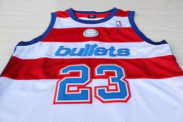 Camiseta retro Jordan #23 Washington Wizards Blanco
